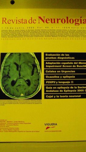 Portada del libro de REVISTA DE NEUROLOGÍA. Vol 40 nº 11