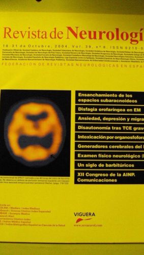 Portada del libro de REVISTA DE NEUROLOGÍA. Vol 39 nº 8