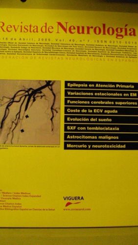 Portada del libro de REVISTA DE NEUROLOGÍA. Vol 40 nº 7