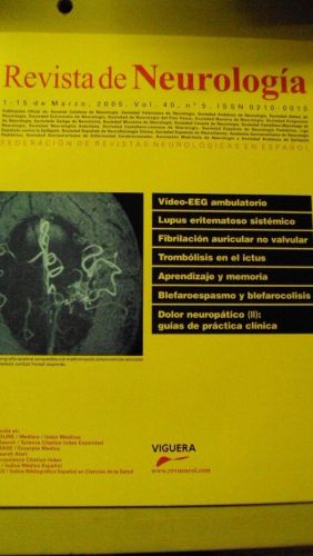 Portada del libro de REVISTA DE NEUROLOGÍA. Vol 40 nº 5
