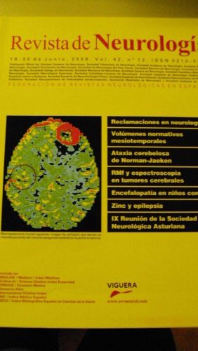 Portada del libro de REVISTA DE NEUROLOGÍA. Vol 42 nº 12