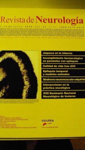 Portada del libro de REVISTA DE NEUROLOGÍA. Vol 42 nº 11