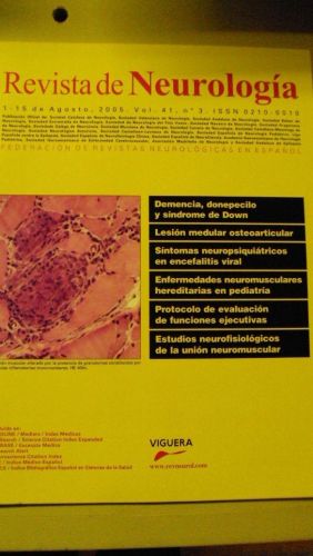 Portada del libro de REVISTA DE NEUROLOGÍA. Vol 41 nº 3