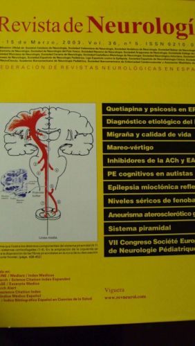 Portada del libro de REVISTA DE NEUROLOGÍA. Vol 36 nº 5