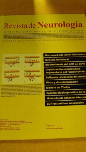 Portada del libro de REVISTA DE NEUROLOGÍA. Vol 35 nº 10