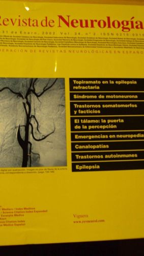 Portada del libro de REVISTA DE NEUROLOGÍA . Vol 34 nº2