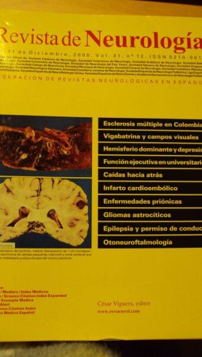Portada del libro de REVISTA DE NEUROLOGÍA. Vol 31 nº 12
