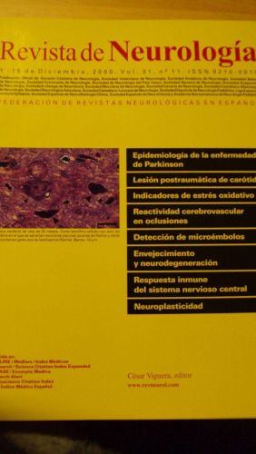Portada del libro de REVISTA DE NEUROLOGÍA. Vol 31 nº 11