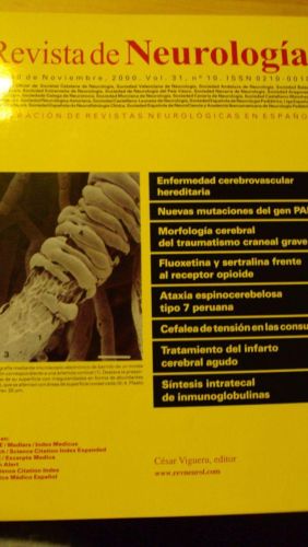 Portada del libro de REVISTA DE NEUROLOGÍA. Vol 31 nº 10