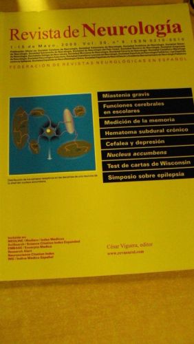 Portada del libro de REVISTA DE NEUROLOGÍA. Vol 30 nº 9