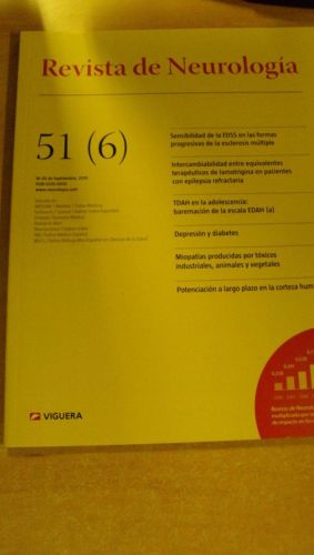 Portada del libro de REVISTA DE NEUROLOGÍA. 51 (6)
