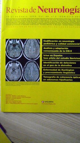 Portada del libro de REVISTA DE NEUROLOGÍA Vol. 48 Núm. 2
