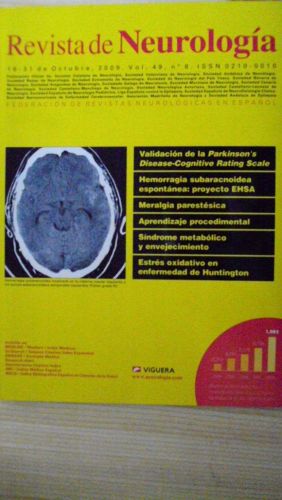 Portada del libro de REVISTA DE NEUROLOGÍA Vol. 49 Núm. 8