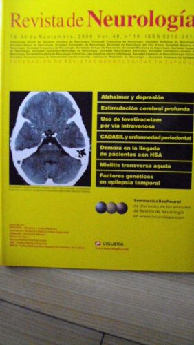 Portada del libro de REVISTA DE NEUROLOGÍA Vol. 49 Núm. 10