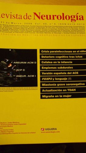 Portada del libro de REVISTA DE NEUROLOGÍA. Vol 46 Nº 6