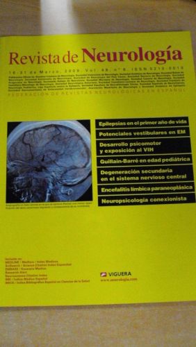 Portada del libro de REVISTA DE NEUROLOGÍA. Vol 48 nº 6