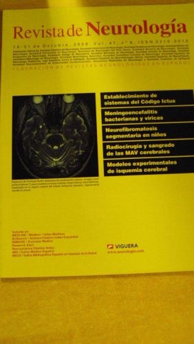 Portada del libro de REVISTA DE NEUROLOGÍA. Vol 47 nº 8