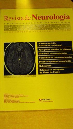 Portada del libro de REVISTA DE NEUROLOGÍA. Vol 47 nº 7