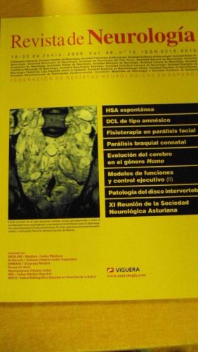 Portada del libro de REVISTA DE NEUROLOGÍA. Vol 46 nº 12