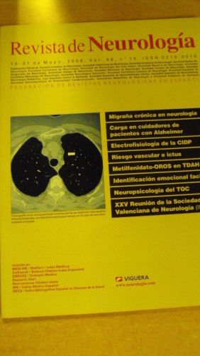 Portada del libro de REVISTA DE NEUROLOGÍA. Vol 46 nº 10