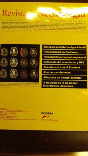 Portada del libro de REVISTA DE NEUROLOGÍA. Vol 45 nº 1
