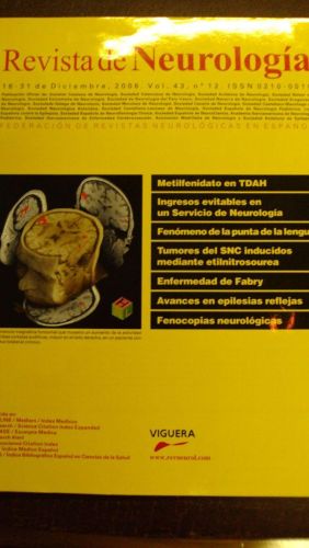 Portada del libro de REVISTA DE NEUROLOGÍA. Vol 43 nº 12