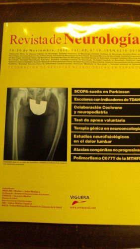 Portada del libro de REVISTA DE NEUROLOGÍA. Vol 43 nº 10