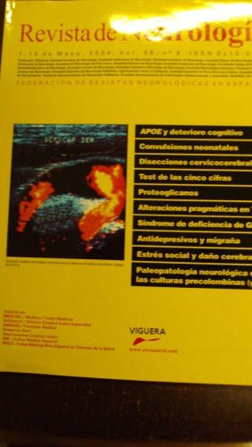 Portada del libro de REVISTA DE NEUROLOGÍA. Vol 38 nº9