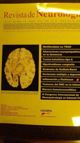 Portada del libro de REVISTA DE NEUROLOGÍA. Vol 38 nº 6
