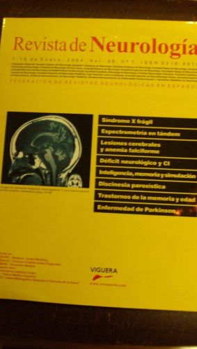 Portada del libro de REVISTA DE NEUROLOGÍA. Vol 38 nº 1