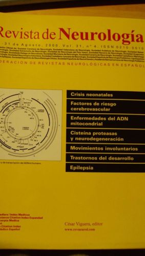 Portada del libro de REVISTA DE NEUROLOGÍA. Vol 31 nº 4