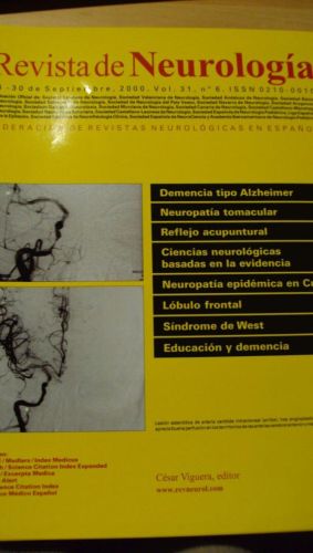 Portada del libro de REVISTA DE NEUROLOGÍA. Vol 31 nº 6