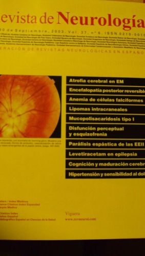 Portada del libro de REVISTA DE NEUROLOGÍA. Vol 37 nº 6