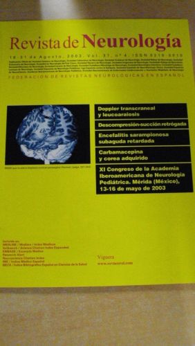 Portada del libro de REVISTA DE NEUROLOGÍA. Vol 37 nº 4