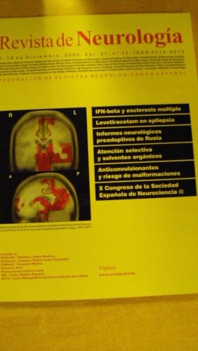 Portada del libro de REVISTA DE NEUROLOGÍA. Vol 37 nº 11