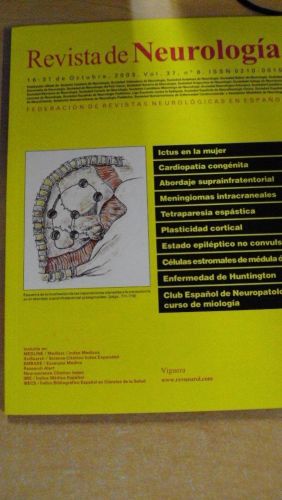 Portada del libro de REVISTA DE NEUROLOGÍA. Vol 37 nº 8