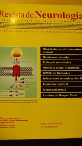 Portada del libro de REVISTA DE NEUROLOGÍA. Vol 30 nº 5