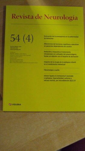Portada del libro de REVISTA DE NEUROLOGÍA. 54 (4)