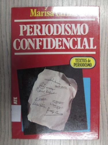 Portada del libro de PERIODISMO CONFIDENCIAL