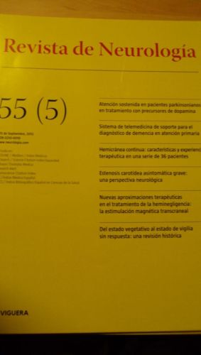 Portada del libro de REVISTA DE NEUROLOGÍA. 55 (5)