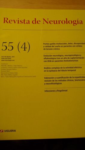 Portada del libro de REVISTA DE NEUROLOGÍA. 55 (4)