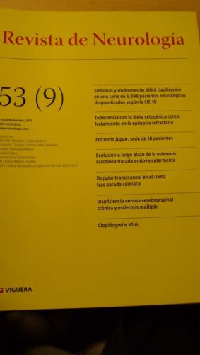 Portada del libro de REVISTA DE NEUROLOGÍA. 53 (9)