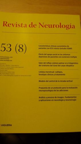 Portada del libro de REVISTA DE NEUROLOGÍA. 53 (8)