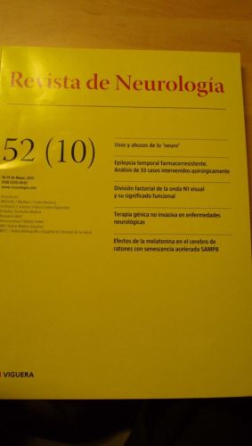 Portada del libro de REVISTA DE NEUROLOGÍA. 52 (10)