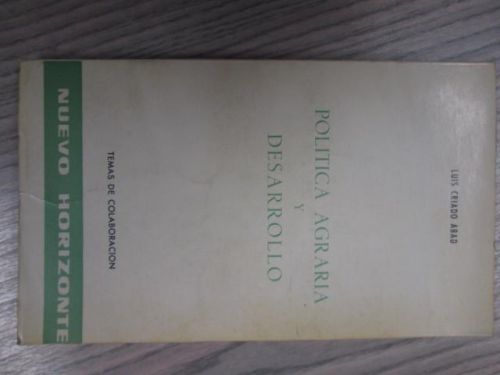 Portada del libro de POLÍTICA AGRARIA Y DESARROLLO