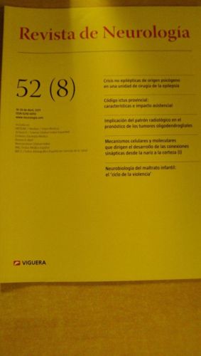 Portada del libro de REVISTA DE NEUROLOGÍA. 52 (8)