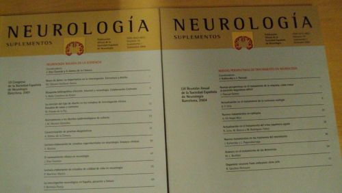 Portada del libro de NEUROLOGÍA SUPLEMENTOS Vol 19 (1) (2)