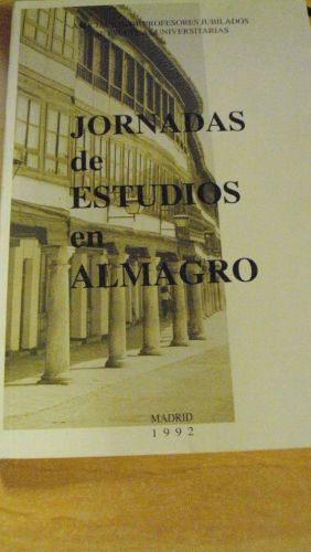Portada del libro de JORNADAS DE ESTUDIOS EN ALMAGRO