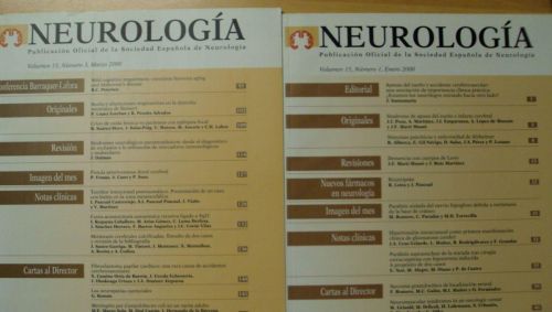Portada del libro de NEUROLOGÍA. Vol 15 (1) (3)