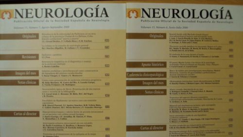 Portada del libro de NEUROLOGÍA. Vol 15 (6) (7)
